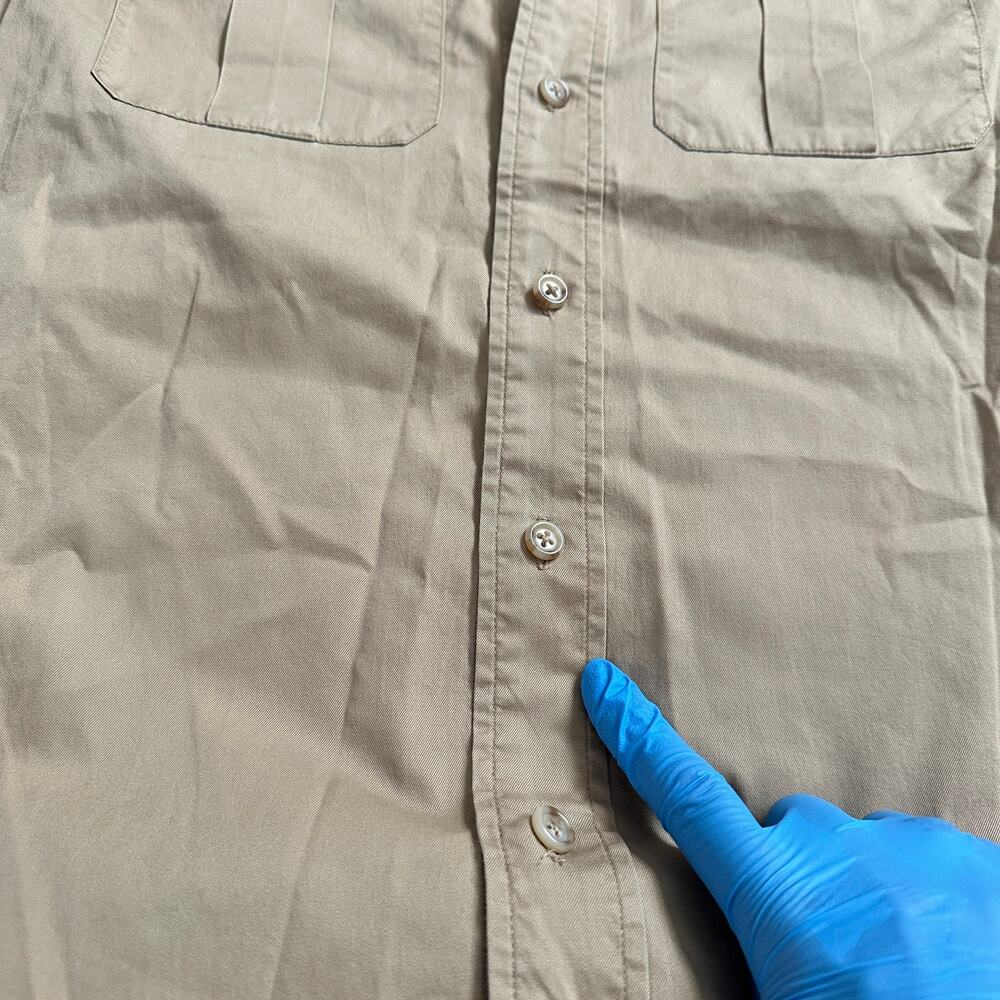 NWT Vintage Ralph Lauren Desert Explorer Maxi Dress Button Up Long Sleeve Tan - Picture 15 of 15